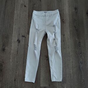 Blue Savvy High Rise Distressed Skinny Jeans Size 7/28